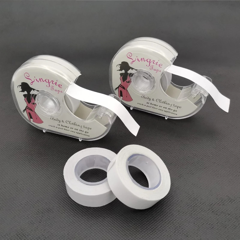 Womens Fashion Clear Double Sided Tape for Clothing and Body Transparent Strong Adhesive for All Skin Tones and Fabric 3 Meters